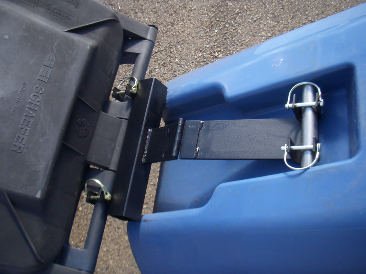Trash Can Hauler. Piggy Back for your Recycle Trash Can with wheels