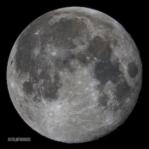 Super Hunter&#39;s Moon, Digitalfoto, Printable, Astrofotografie