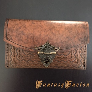 Victoriano medieval Vintage con clase de cuero bolsa monedero iPhone tamaños personalizados
