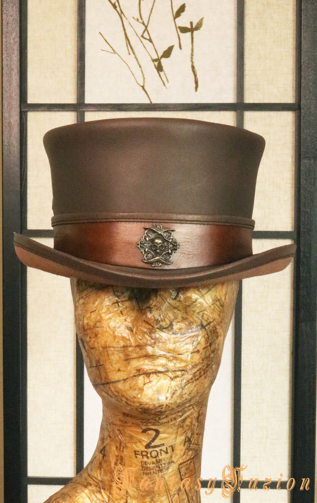 Buy Leather Steampunk Bowler Hat Custom Size Online in India 