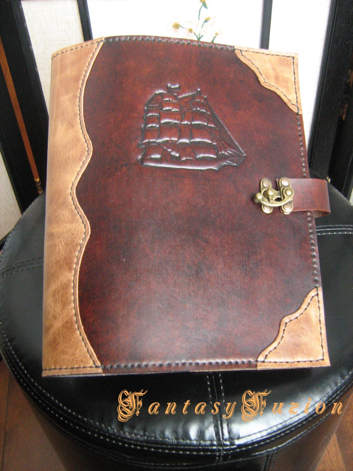 Pirate Renaissance Captain Logbook Leather Book Cover Large (book Size ...