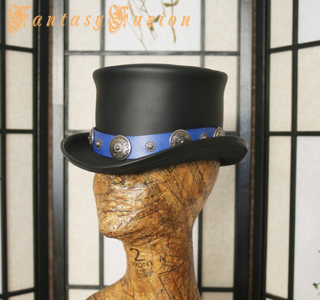 Rock N Roll Top Hat // Western Hatband // Desperado Leather Hat ...