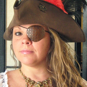 ✓ Raiding Pirate Genuine Leather Eye Patch - Medieval Shop at