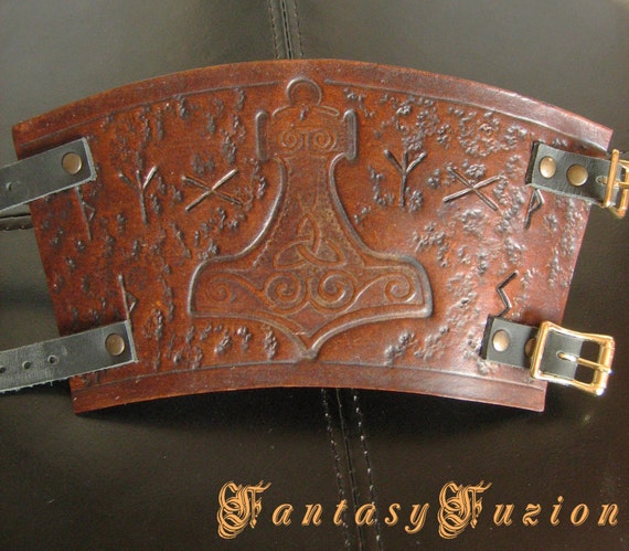 Medieval Knight Viking Armor Runes Celtic Thor Hammer Design | Etsy