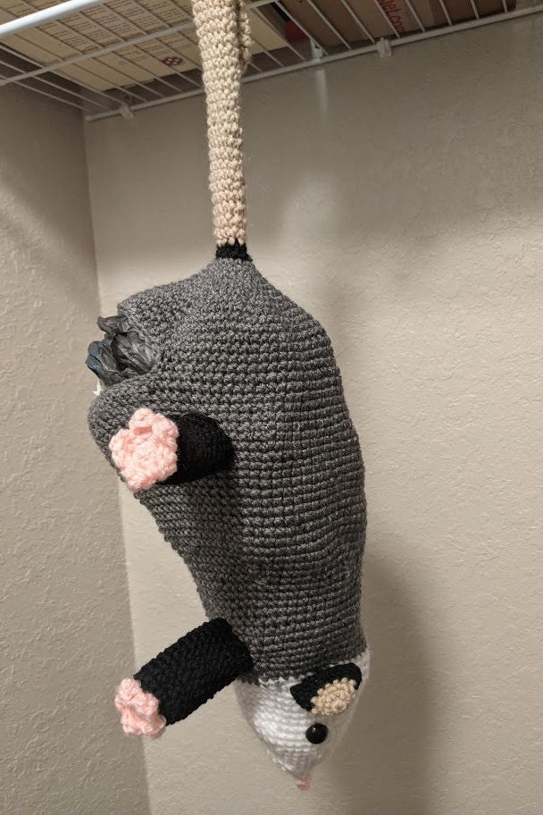 PATTERN ONLY Crochet Opossum Grocery Bag Holder Etsy