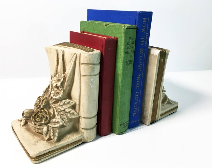 Bookends & Library Decor Vintage Antique Shop