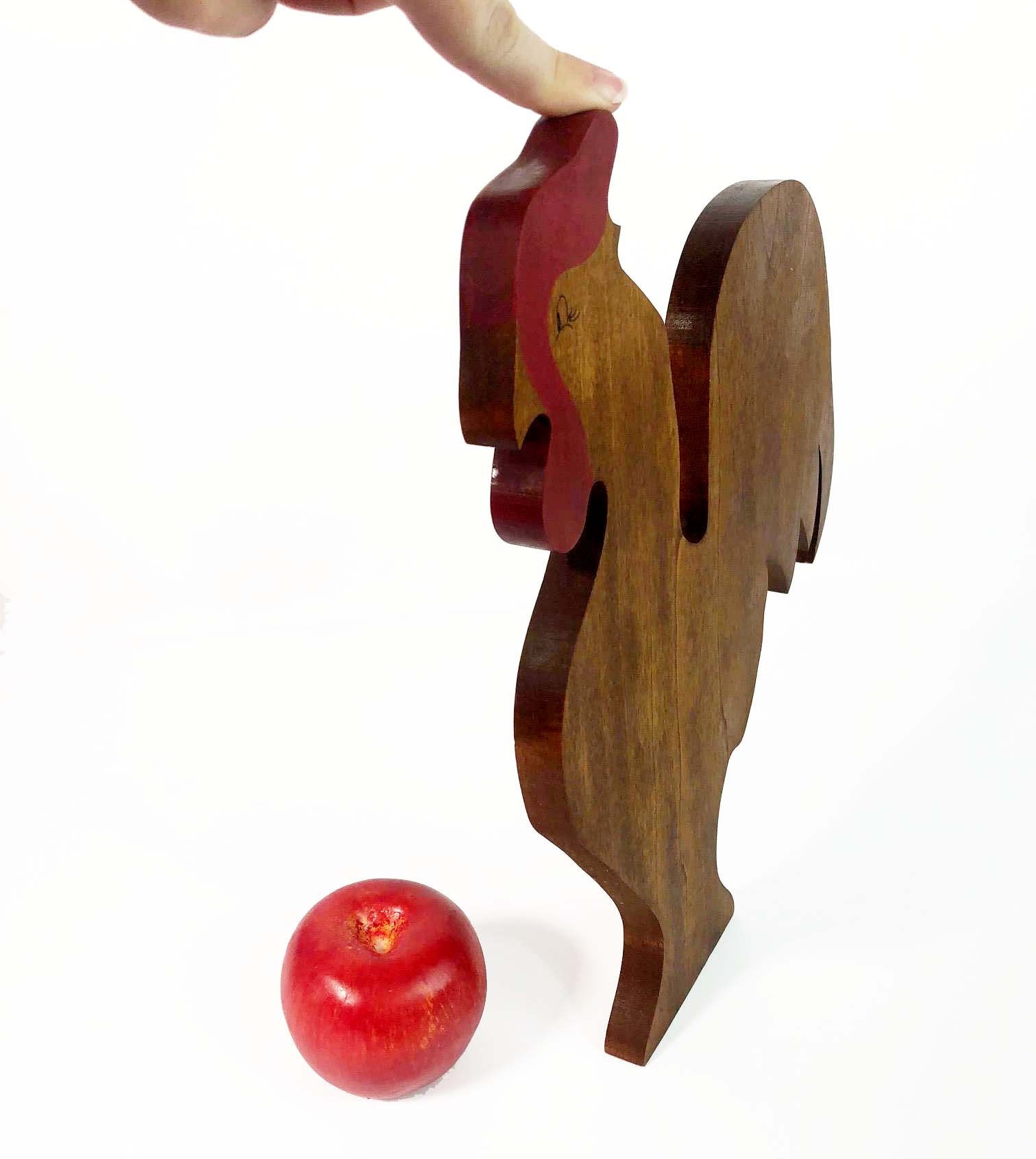 Vintage Wood Rooster Chicken Wall Hanging Home Decor Wood Shabby or