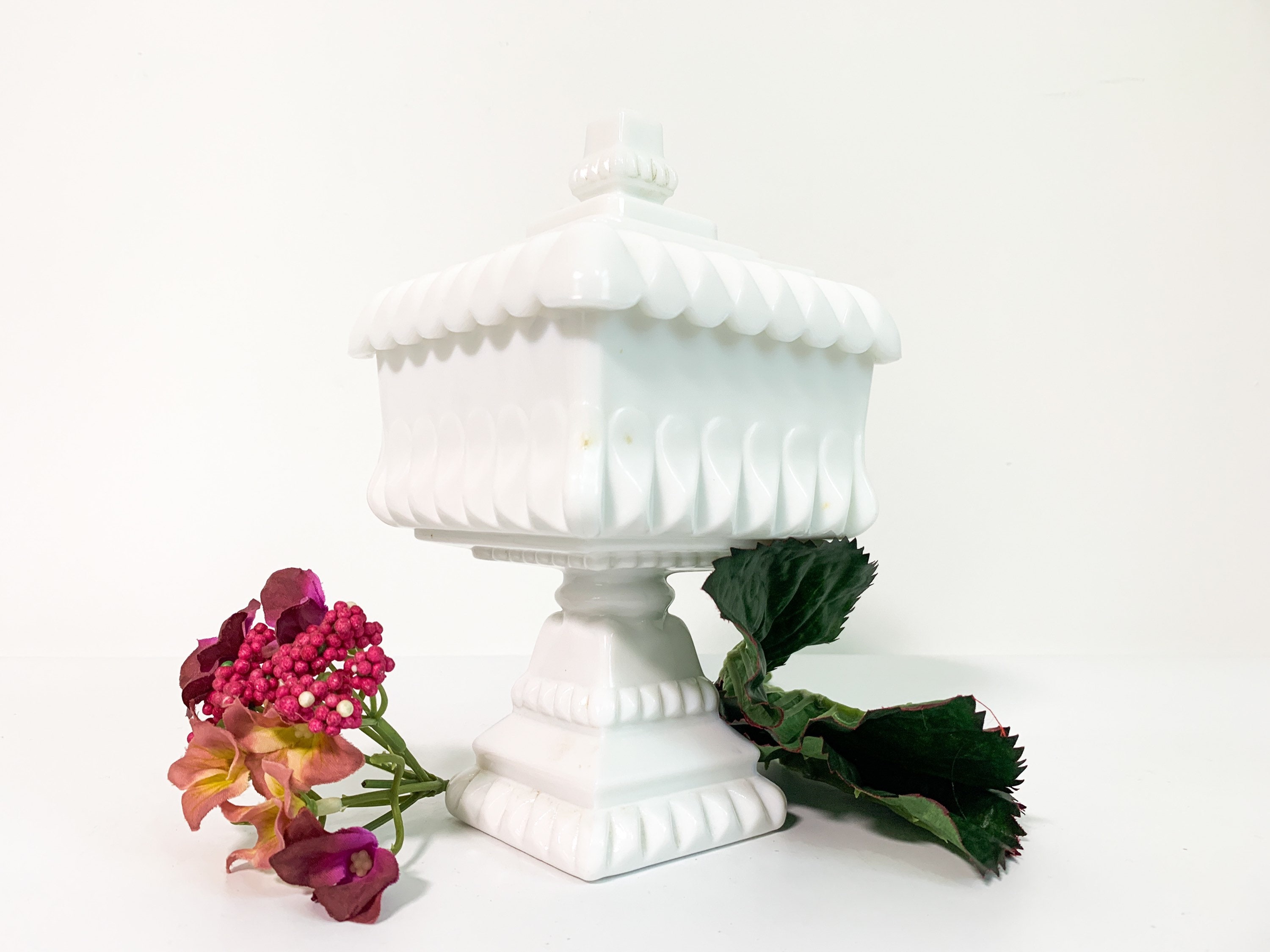 Vintage Milk Glass Collection / Cake Stand / Vases / Compotes / Wedding /  Bridal Shower / Centerpiece/ / Party Decor / Home Decor 