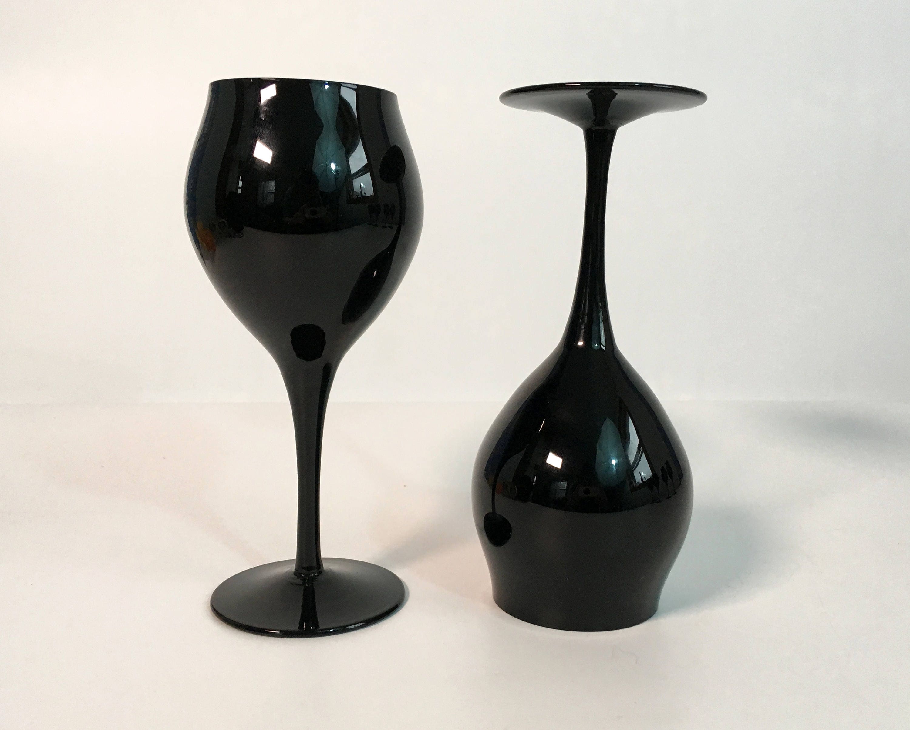 black wine glasses black wine glasses