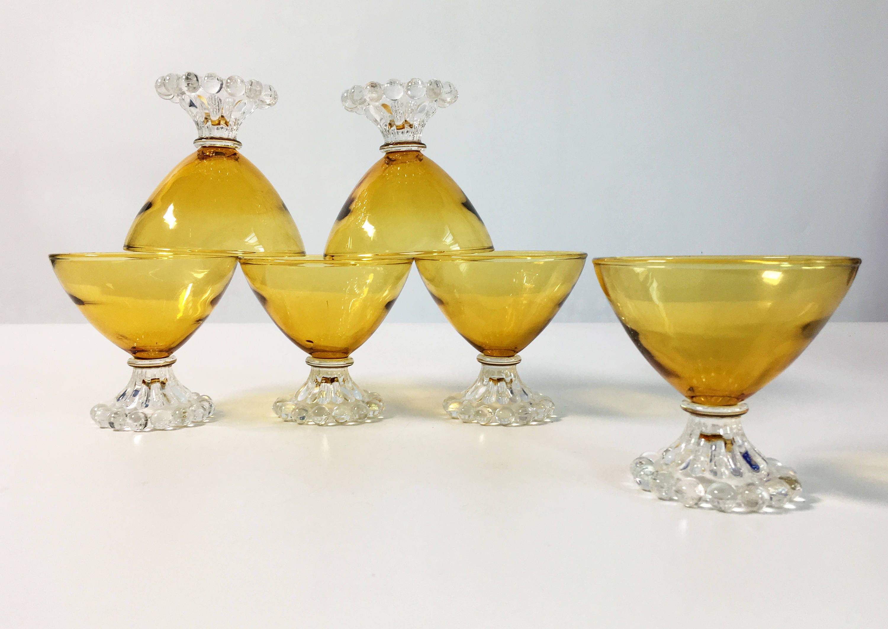 Vintage Cocktail Glasses Anchor Hocking Berwick Boopie Fancy