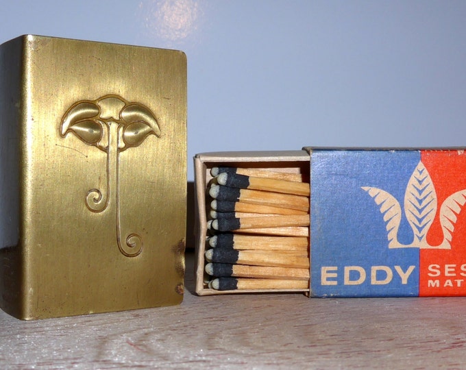 ROYCROFT Arts and Crafts Match Safe Matchbox Holder Etsy