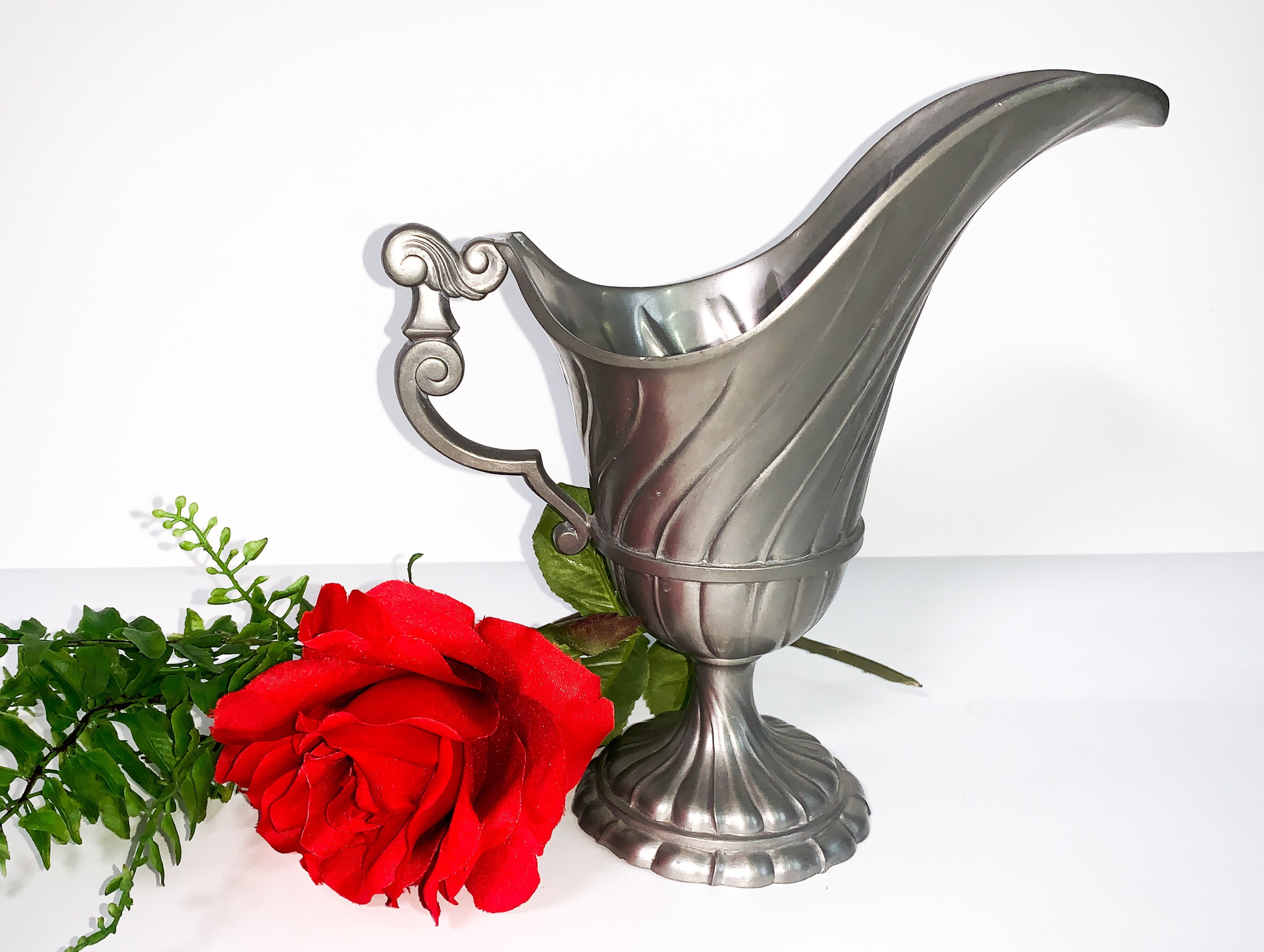 at Home Silver Metal Pitcher