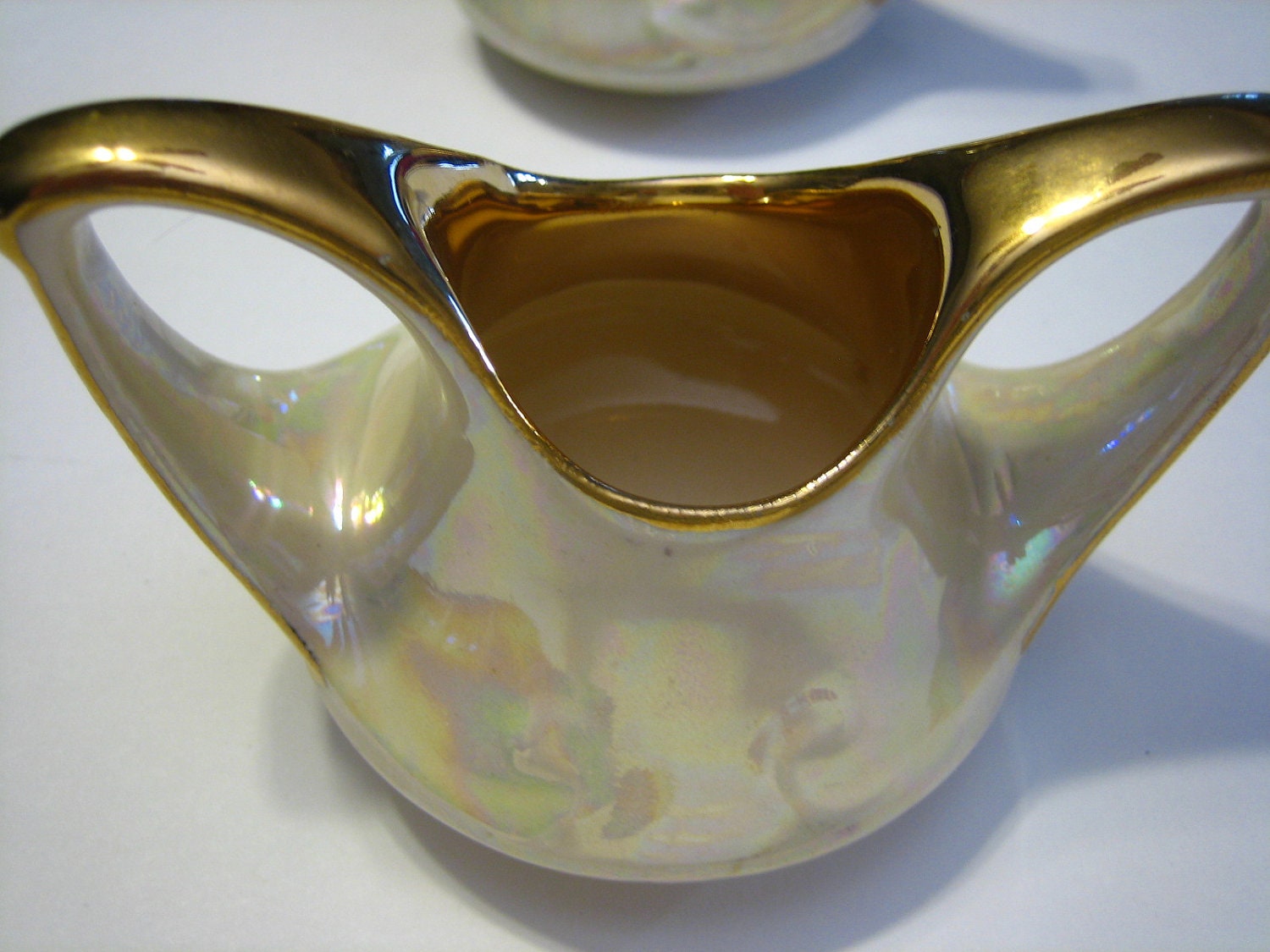 Sugar and Creamer Pearl China Comany Vintage Individual Sugar