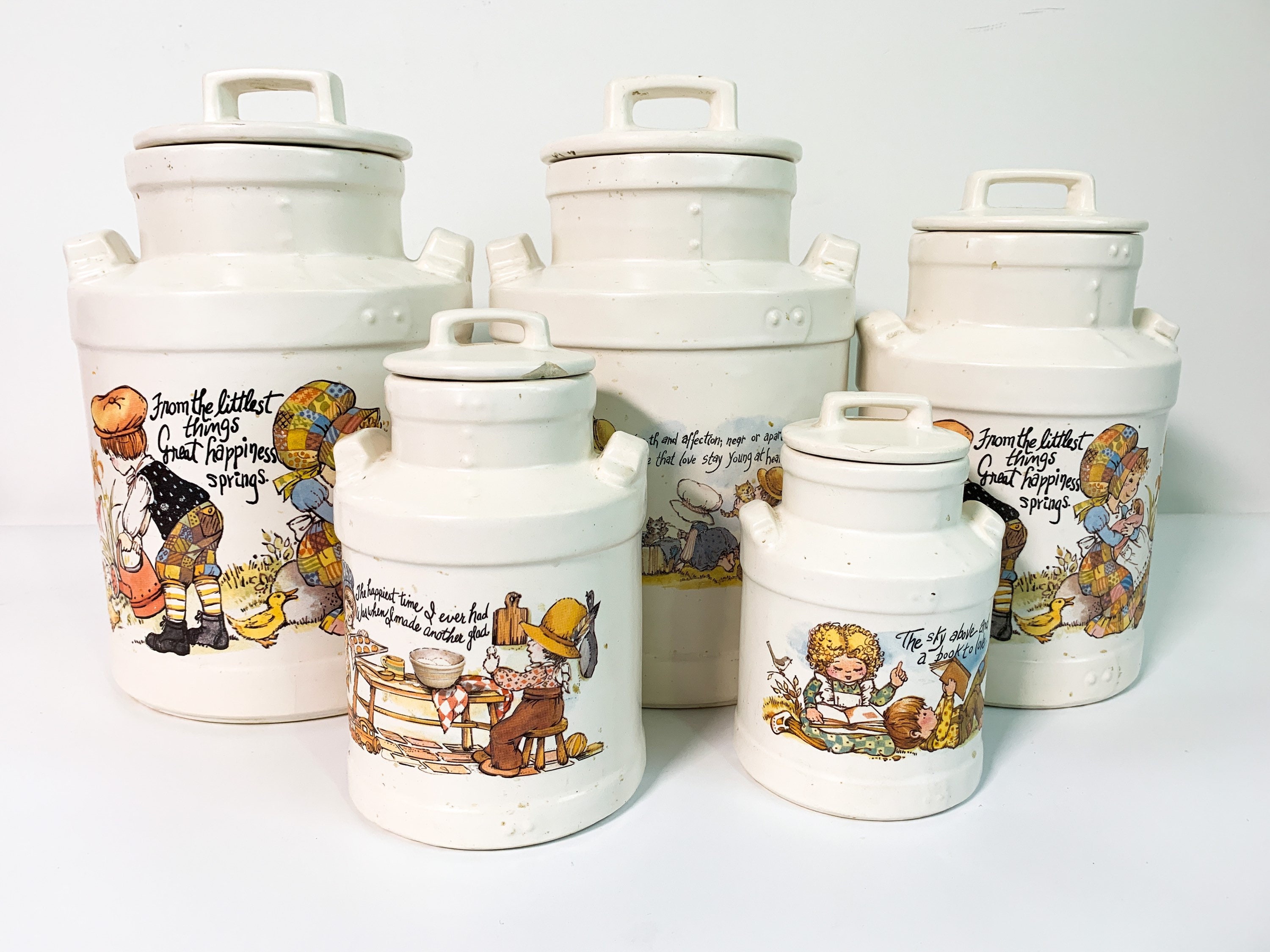 Vintage Ceramic Jar with Lid