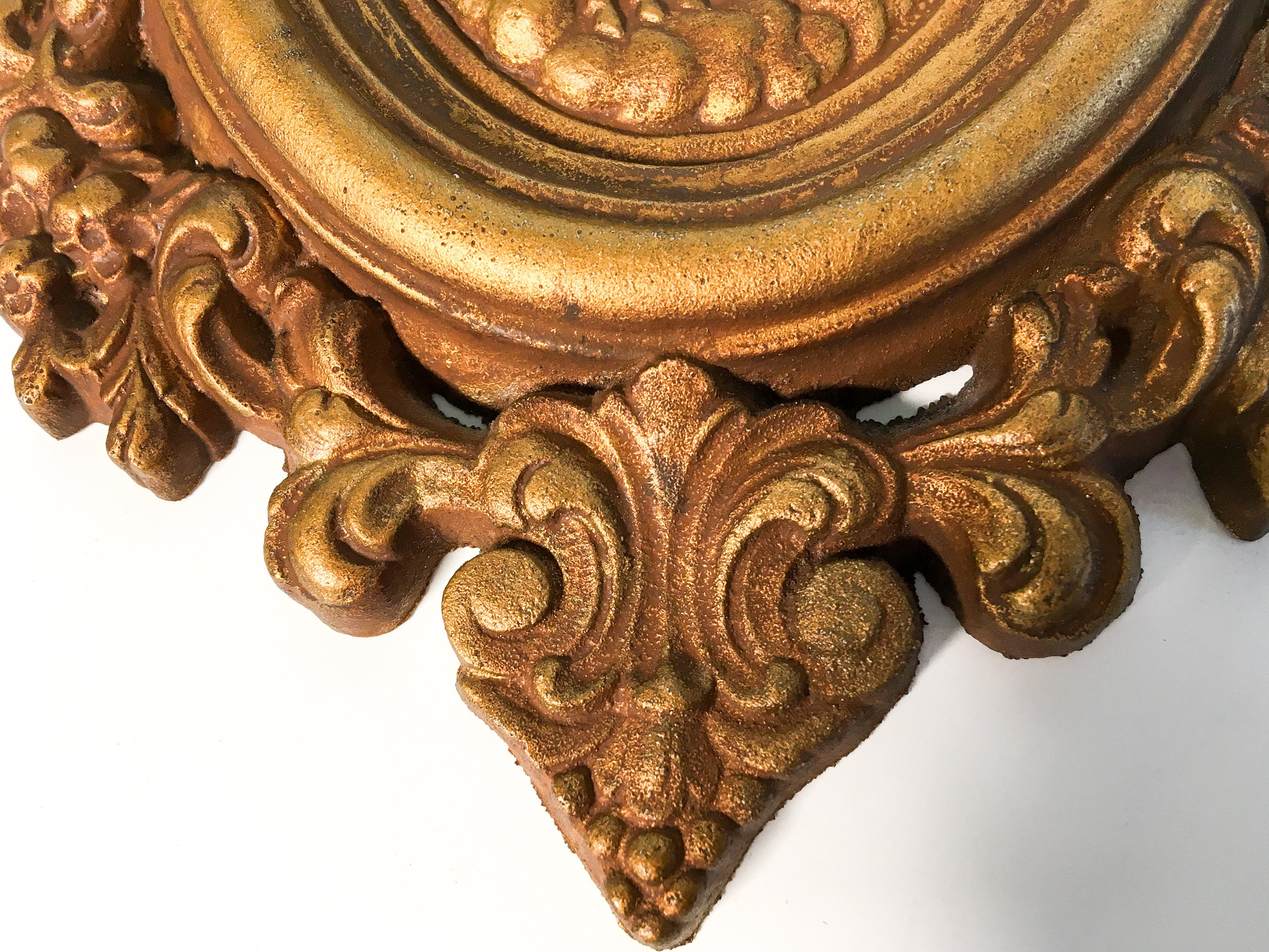 Pair Vintage Universal Statuary Wall Hangings Plaques 2 Heavy Ornate