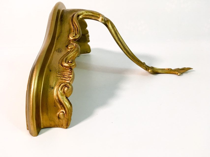 Vintage Gold Mid Century Shelf Shabby Chic Gold Ornate Shelf