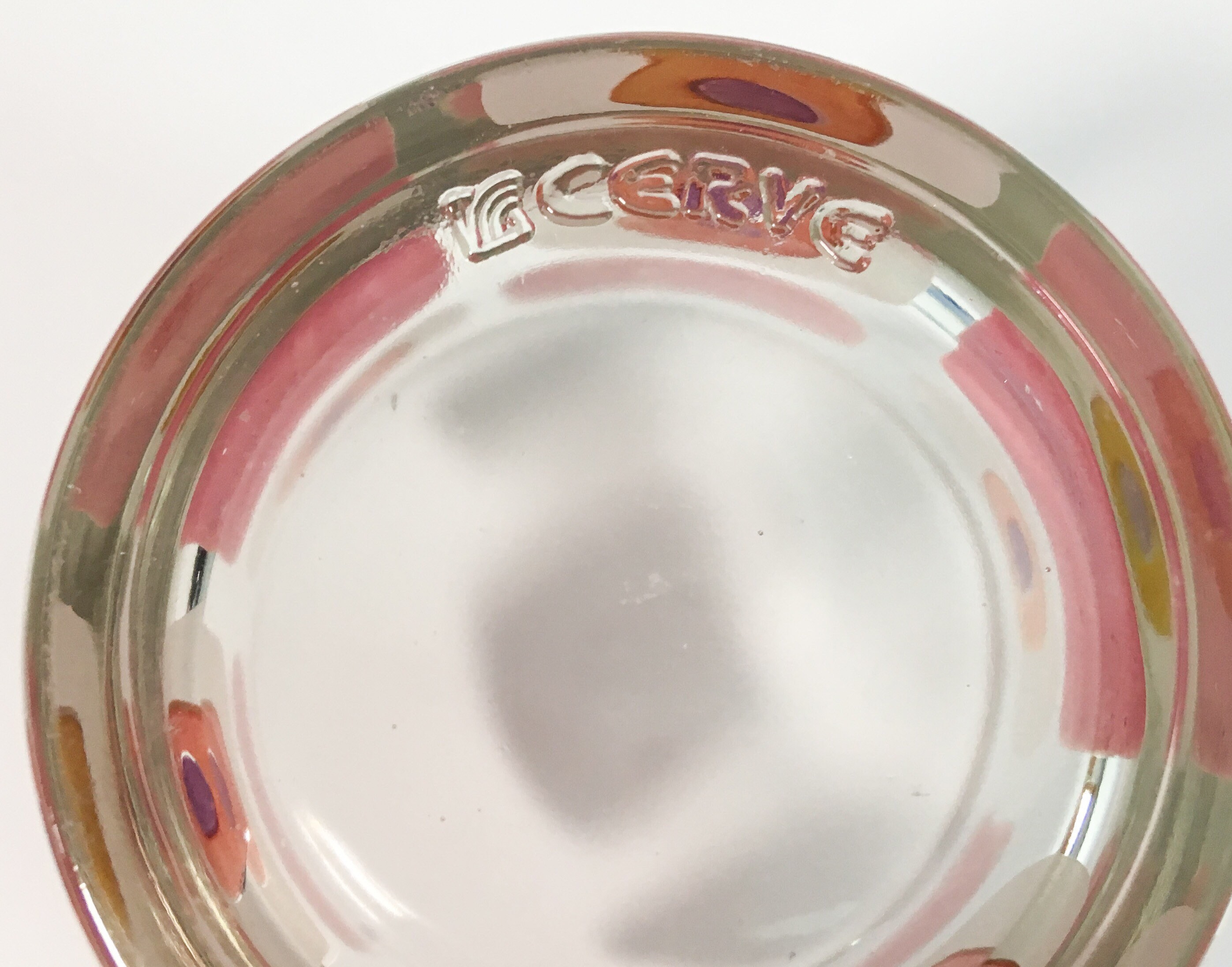 Vintage Set of 4 Cerve Cocktail Glasses Atomic Barware Glasses