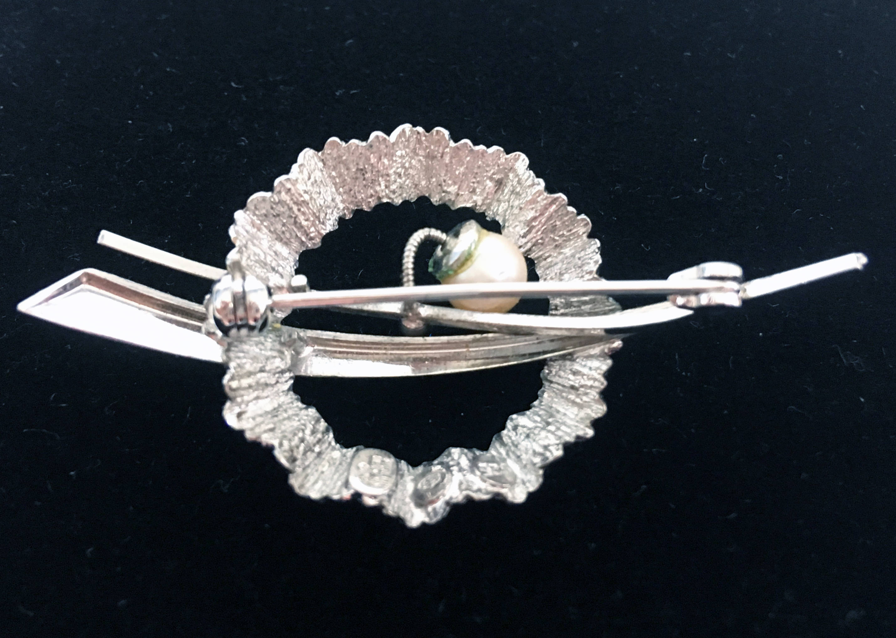 Vintage 925 Sterling Silver Brooch Hallmarked Germany STERLING