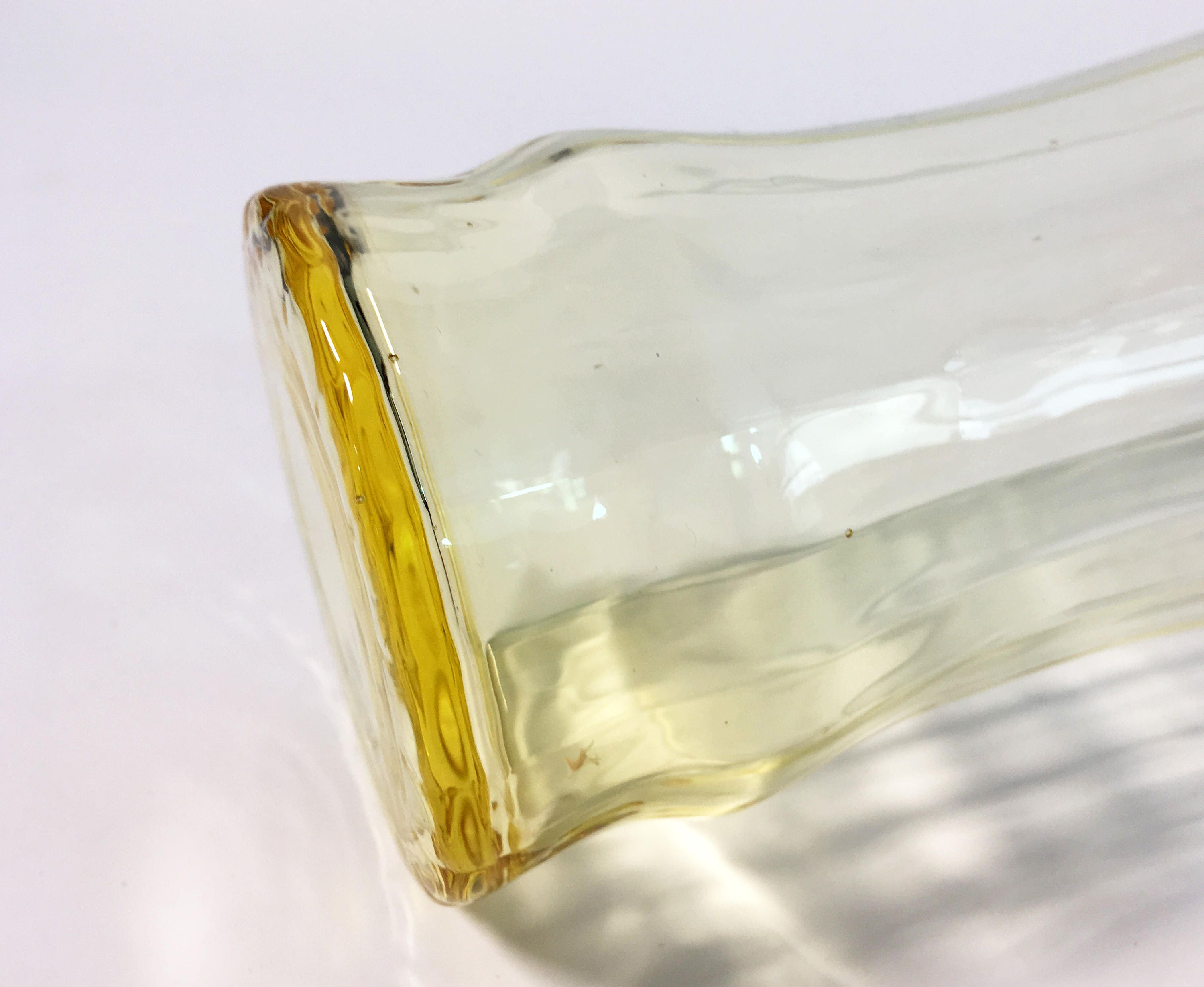 5 Vintage Yellow Drinking Glasses Yellow Set of 5 Libbey Tall Yellow