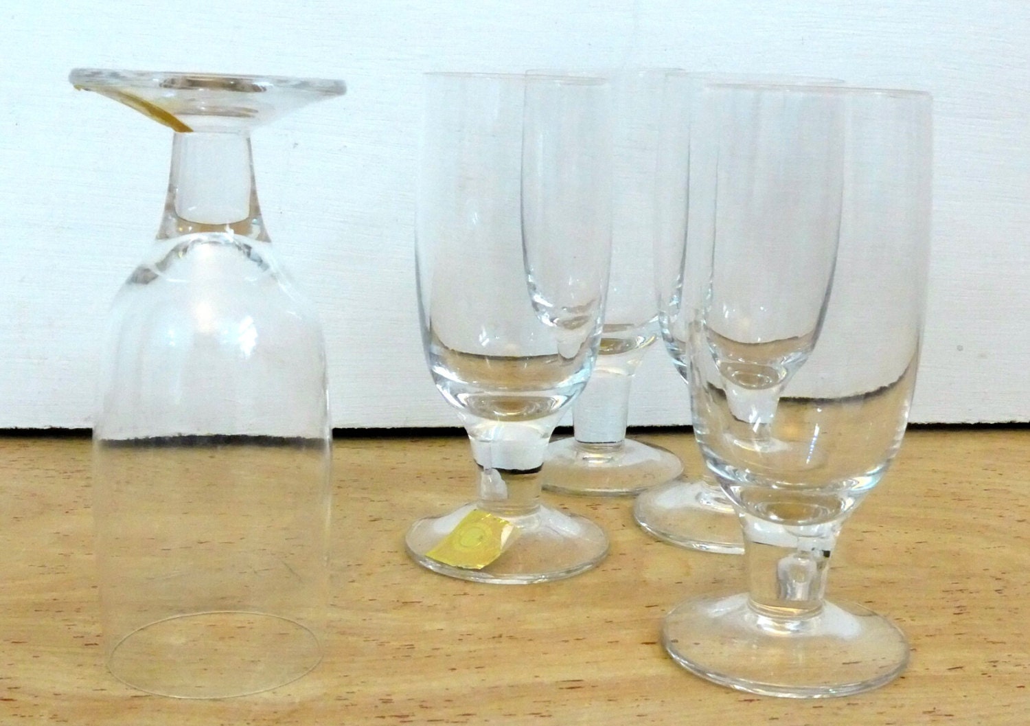 Vintage Cordial or Shot Glasses 5 Clear Small Cordial Glasses set