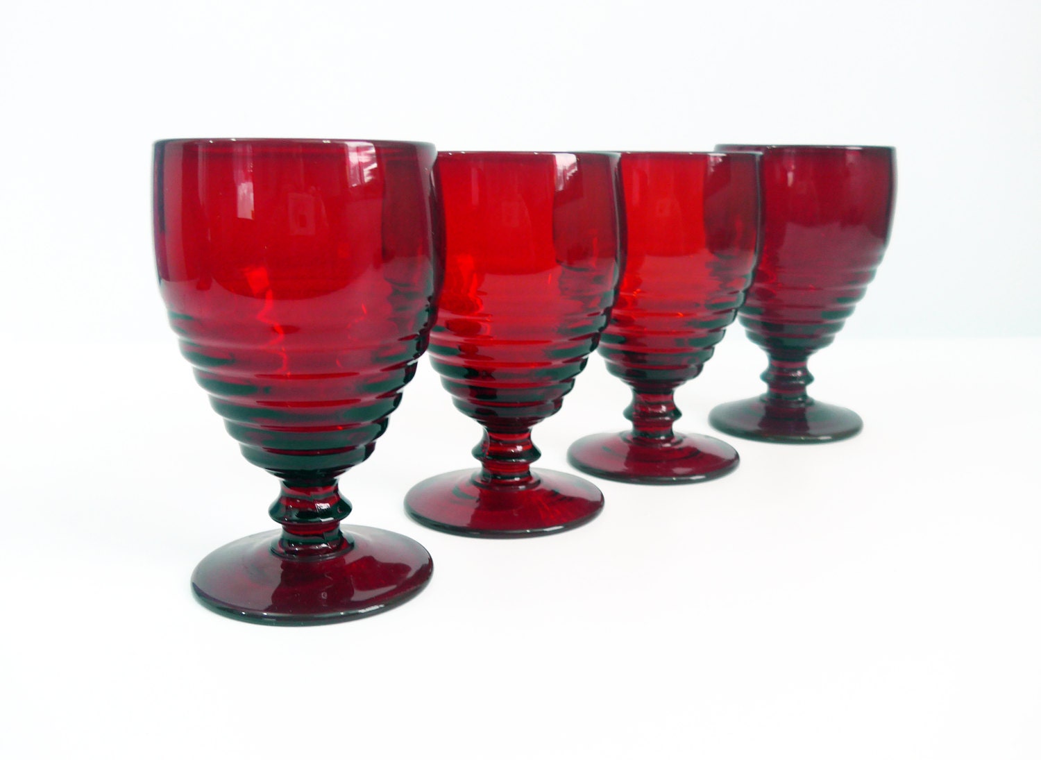 Vintage Ruby Red Depression Wheaton Glassware - Many pieces! Sold  separately! 