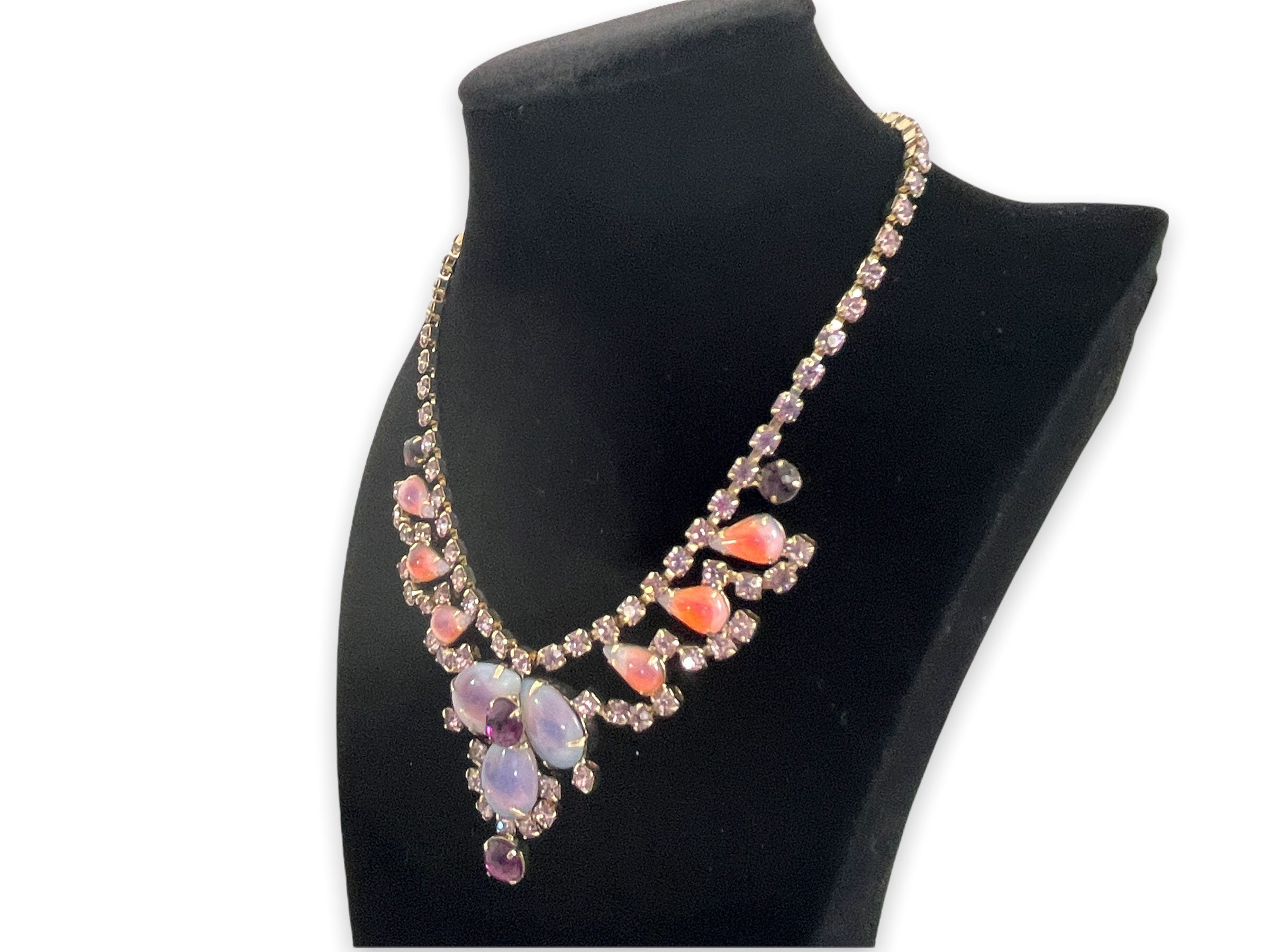 Vintage Necklace \u0026 Earring Set Colorful 