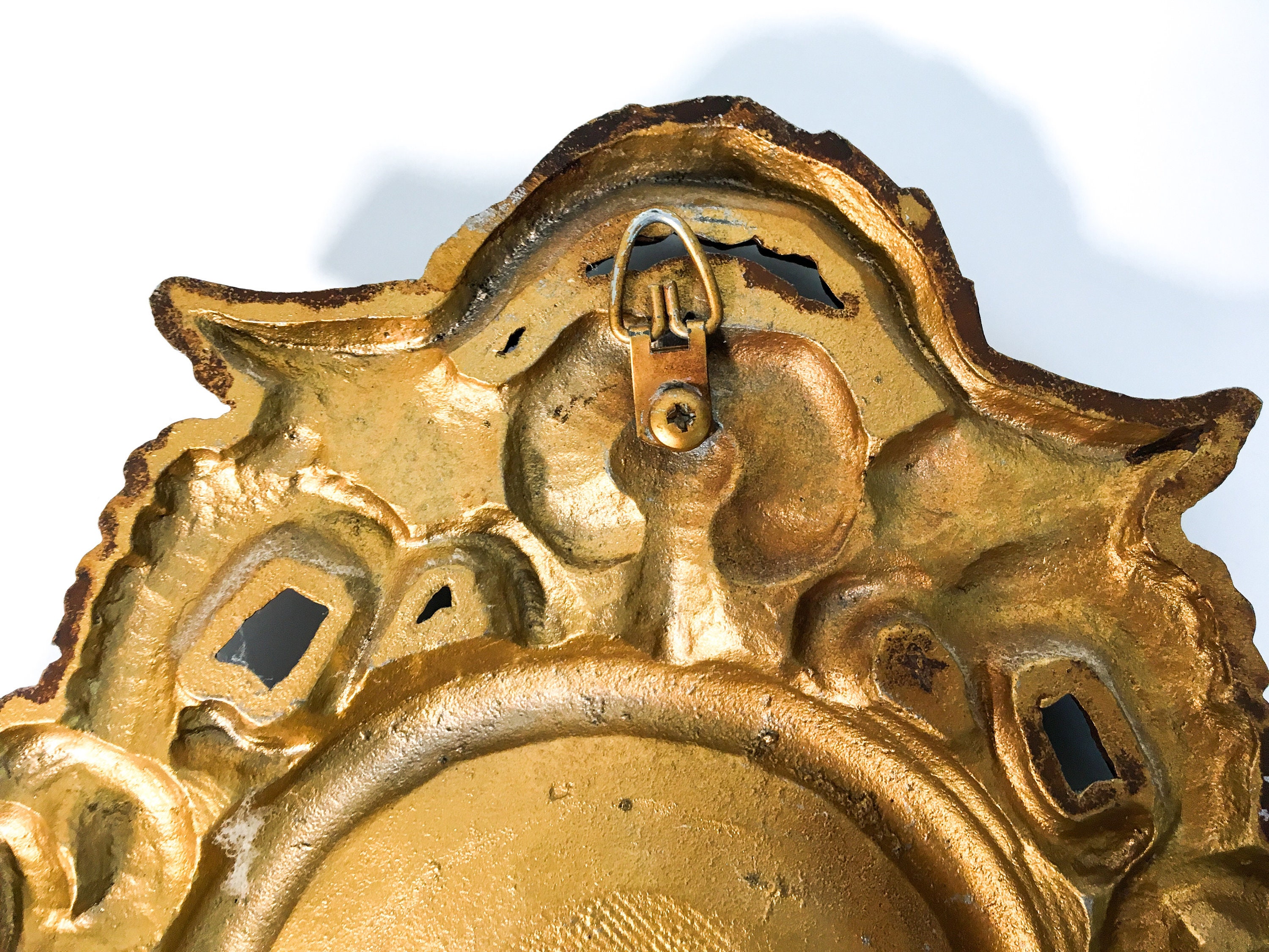 Pair Vintage Universal Statuary Wall Hangings Plaques 2 Heavy Ornate