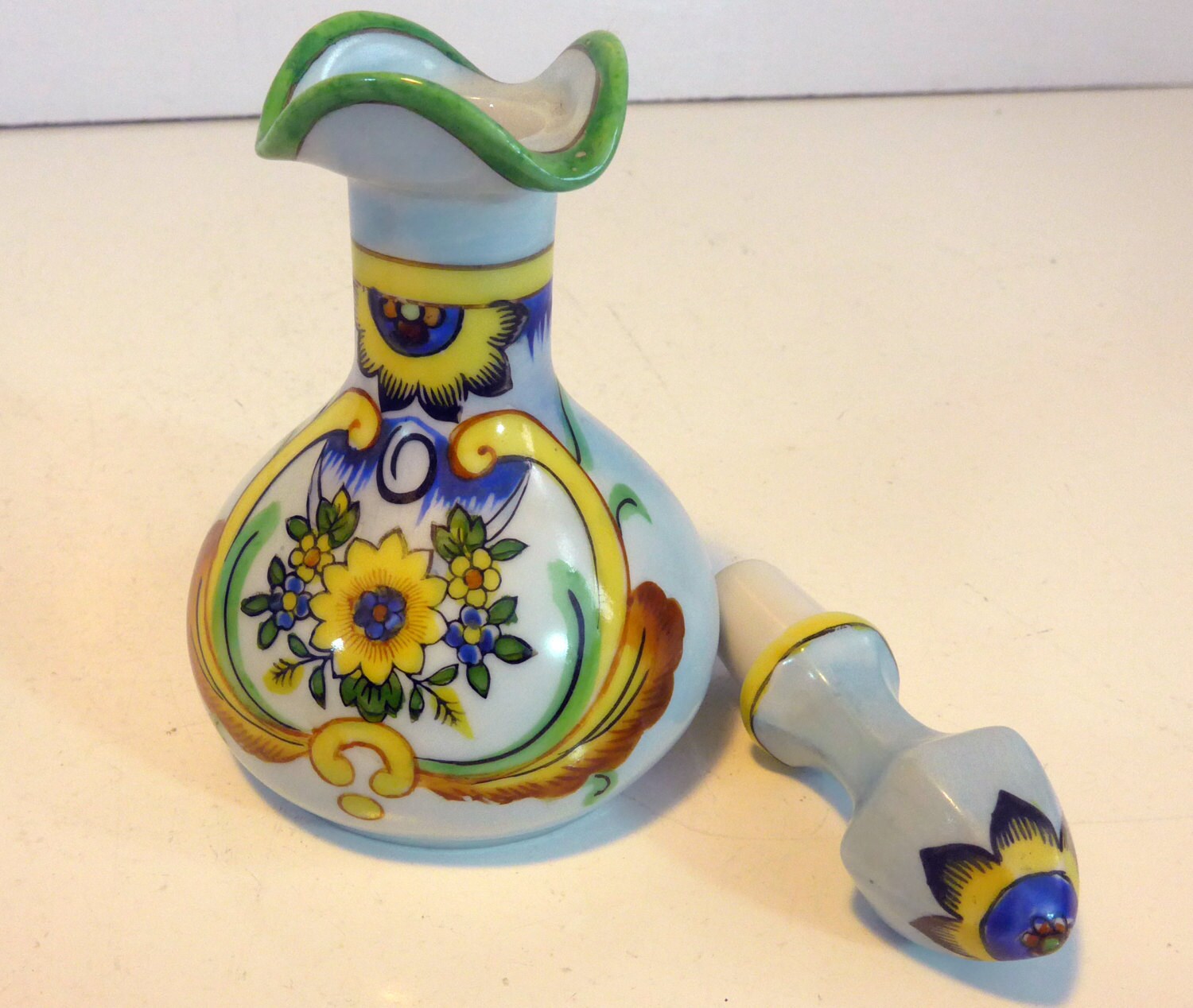 Vintage Noritake Cruet Hand Painted Porcelain Japan Hallmarked