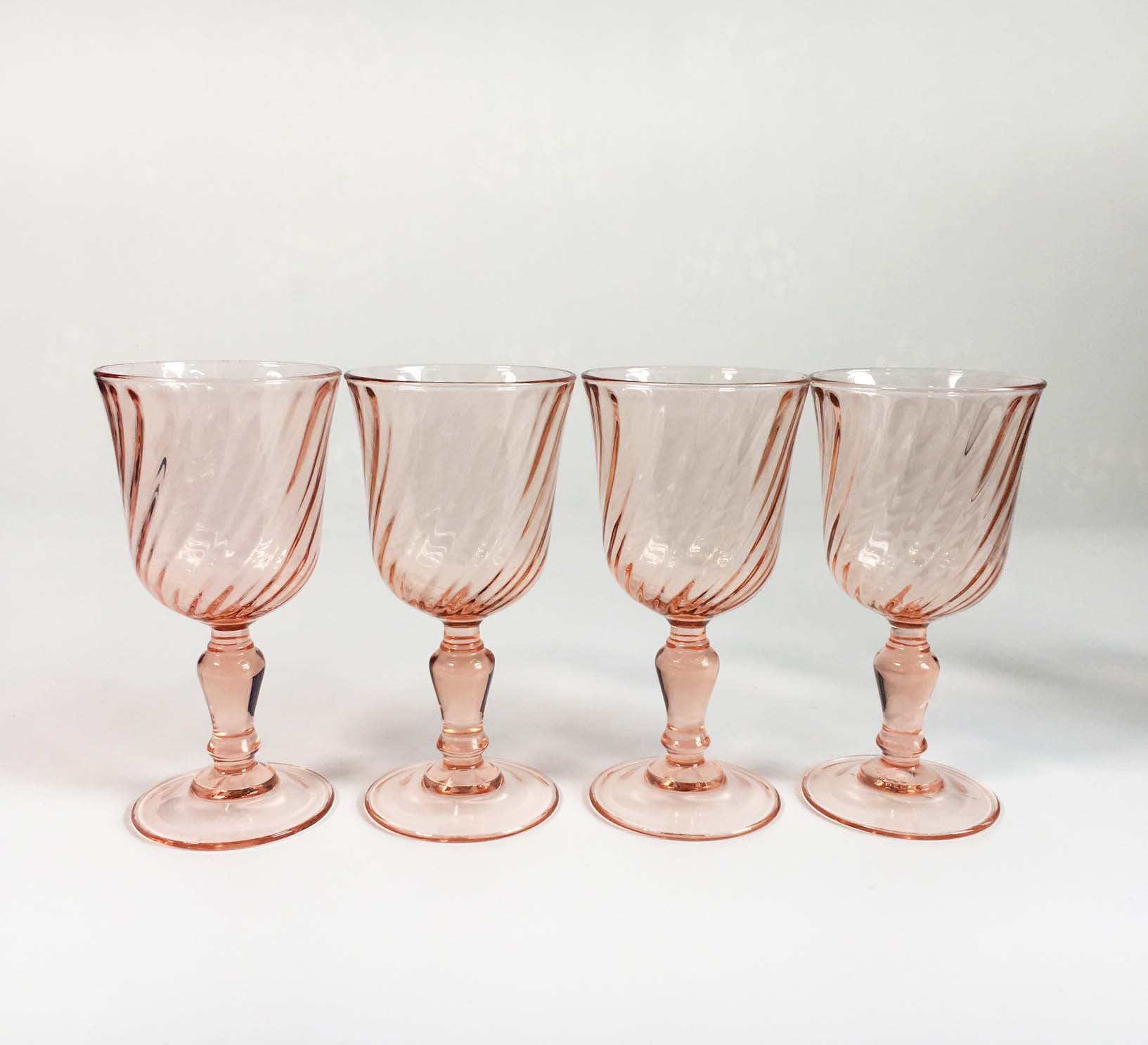 Pink Drinking Glasses Set Of 6 Pink Glasses Rosaline Arcoroc France Pink Swirl Digestive Glasses Luminar French Vintage Shot Glasses Shot Glasses Home Living Ctclionstrust Org