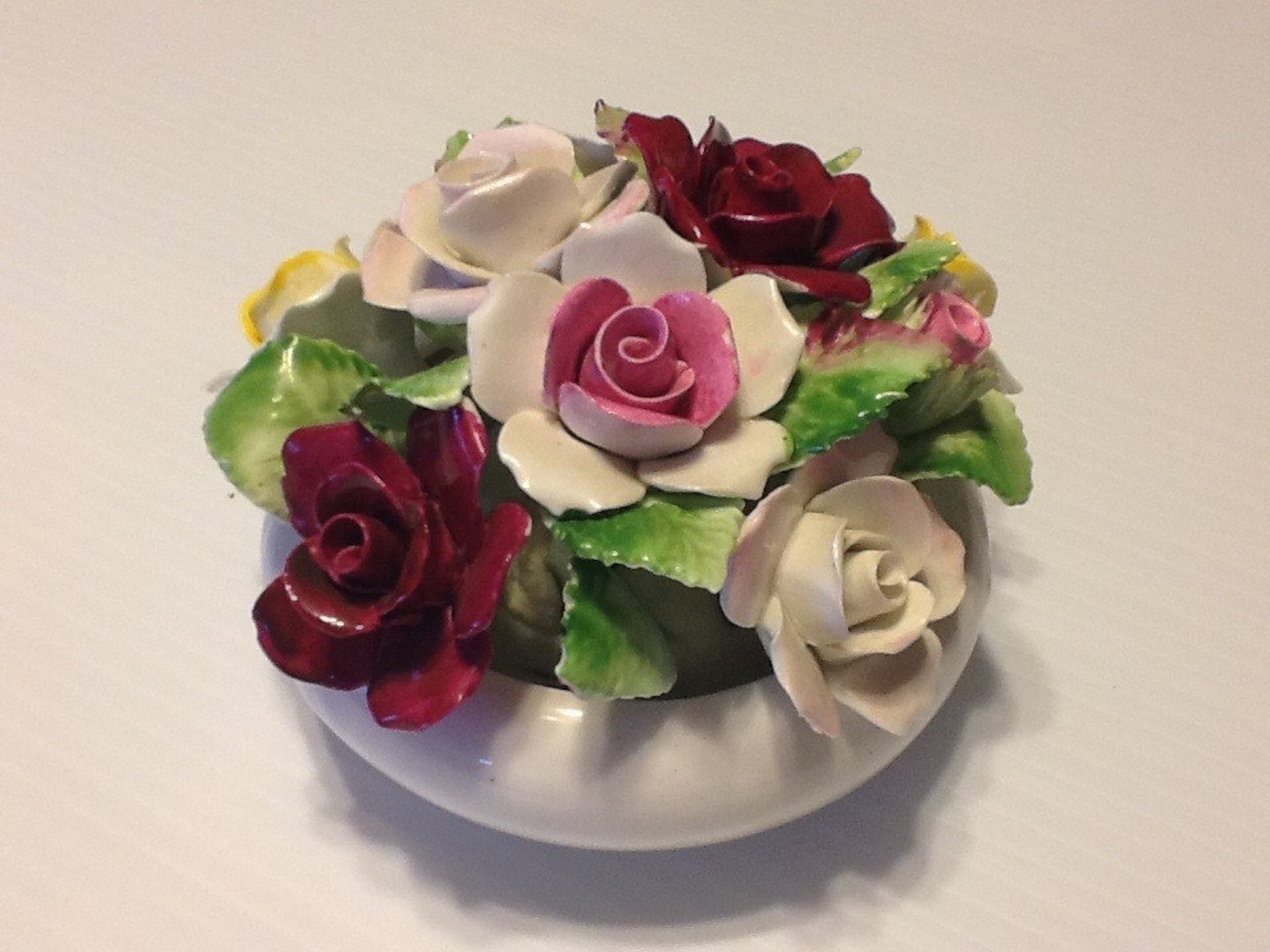 Royal Doulton Bone China Flower Basket signed vintage Etsy