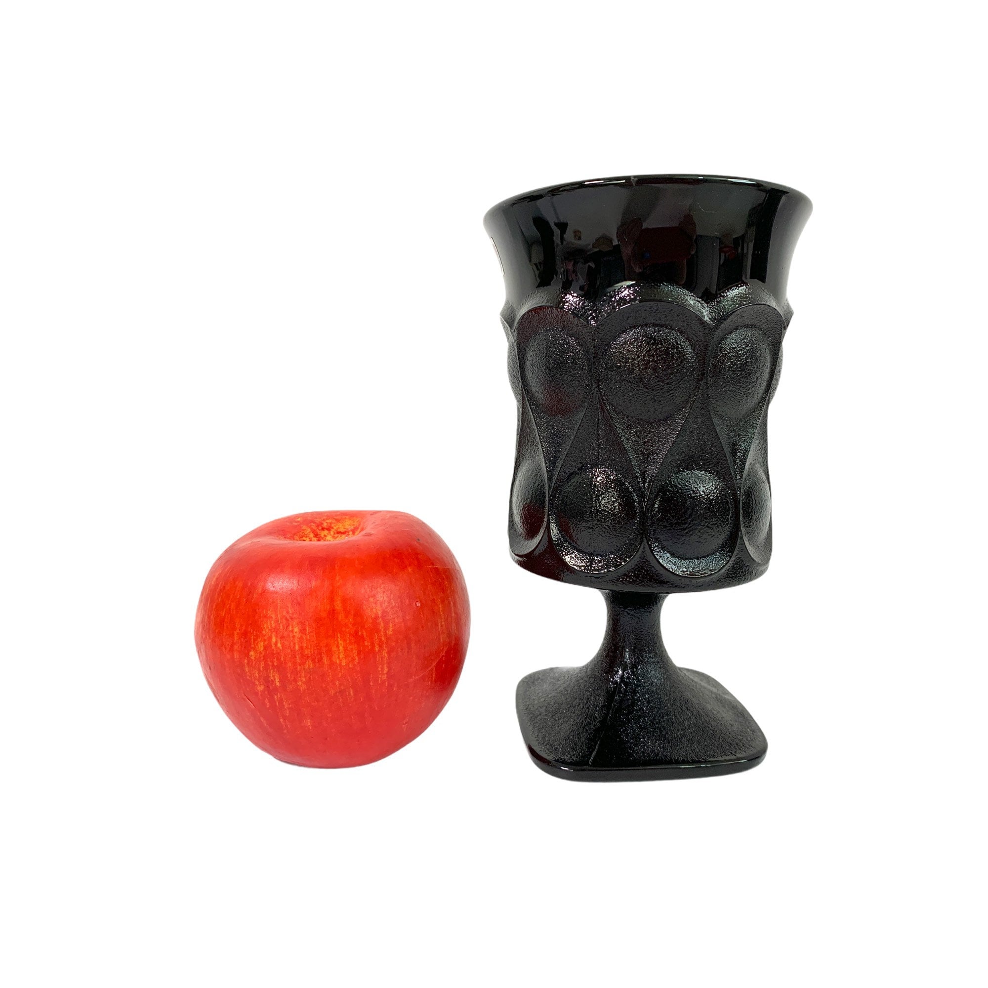 Vintage Set of 2 Ebony Noritake Spotlight Glasses Iced Tea or Water