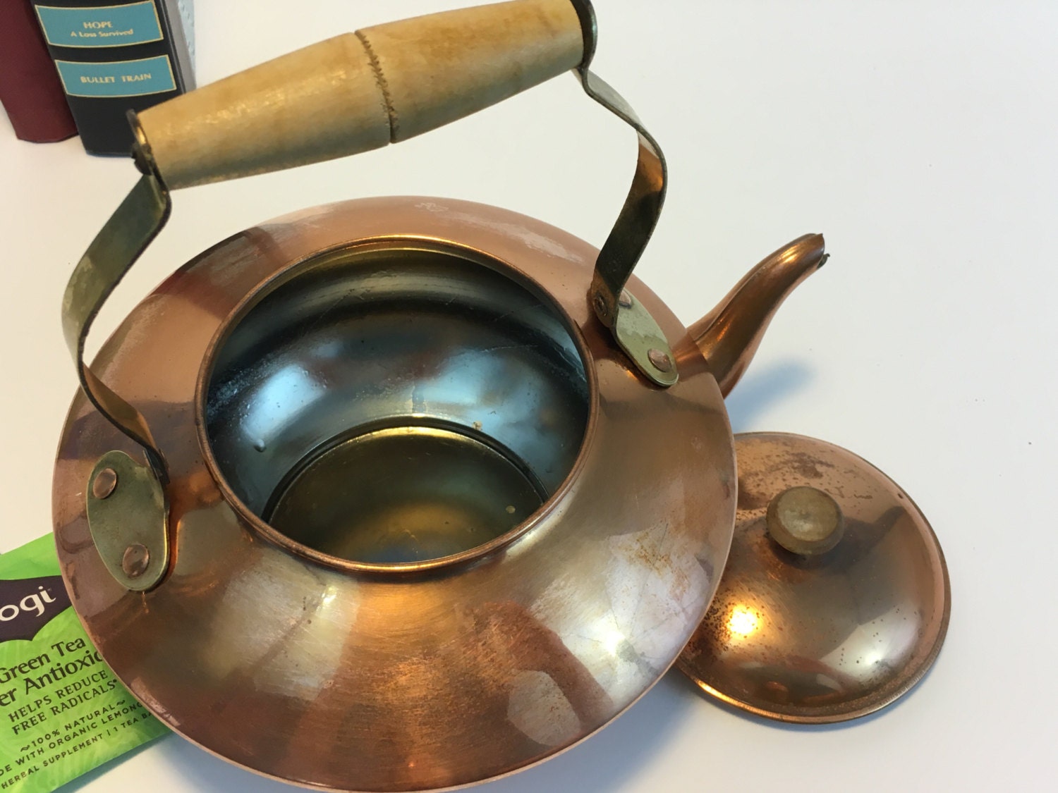 Vintage Copper Cookware with Brass Handles - Stamped O.D.I. Made