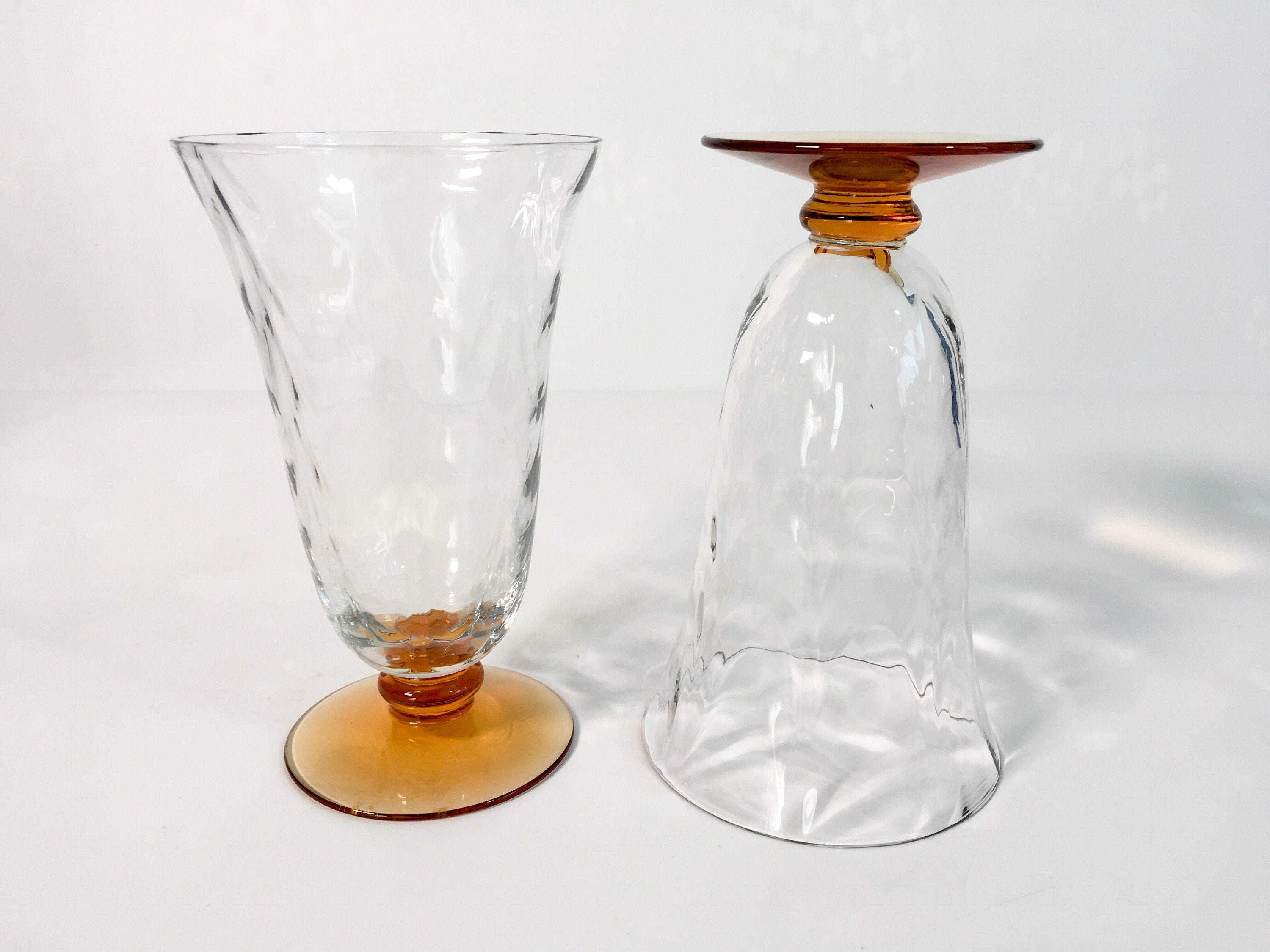 VINTAGE AMBER ICED TEA GLASS - Privet House Supply