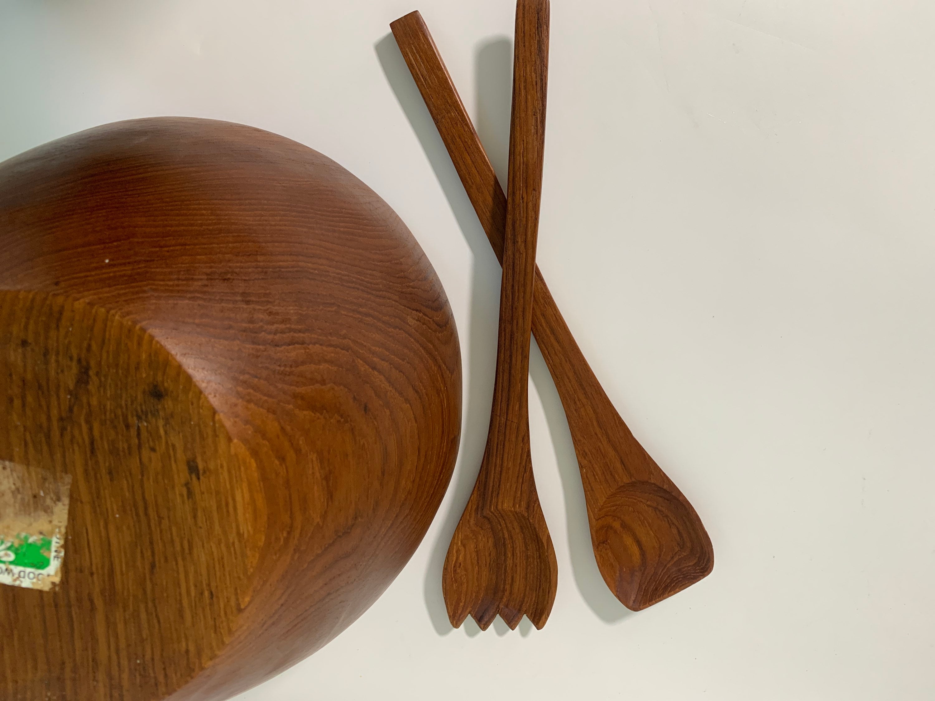 Vintage Hellerware 7 Pc. Wooden Salad Bowl Serving Set - 1 Large / 6  Individual