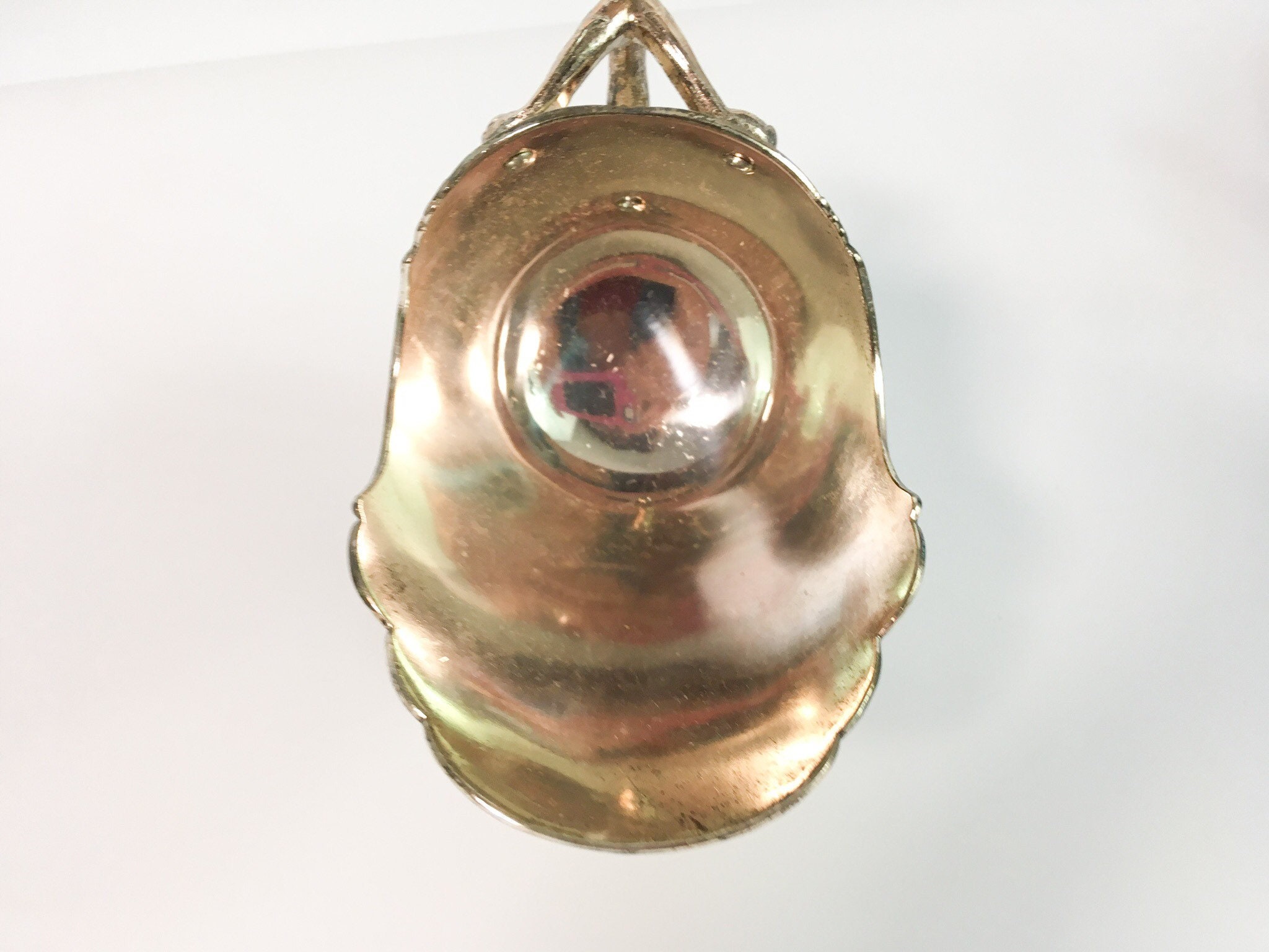 Vintage Sugar Scuttle With Scoop Silverplate Sugar Bowl in Original