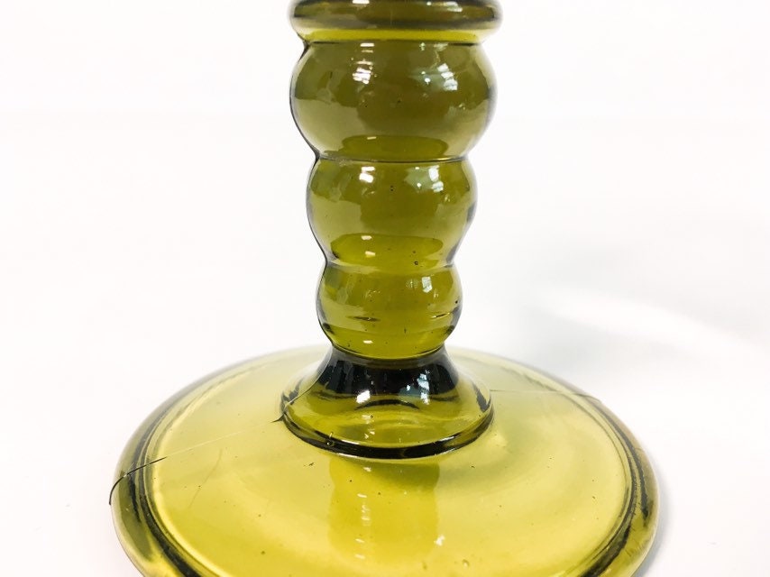 4 Vintage Roemer Austrian Wine Glasses Set of 4 Green Stem Clear Bowl