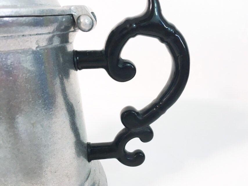 Vintage Wilton Armetale RWP Coffee Pot with Black Handle Liberty Armetale Coffee Pot, Teapot