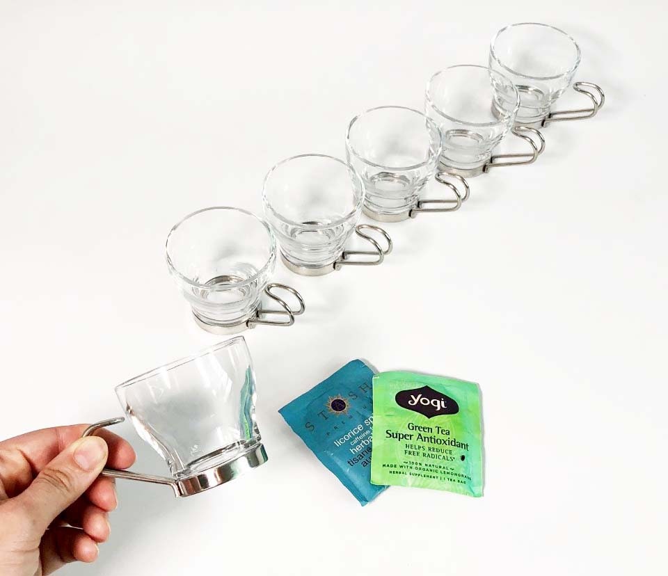 Vintage Vitrosax Cups - Set of 6 Glass Espresso Demitasse Mugs