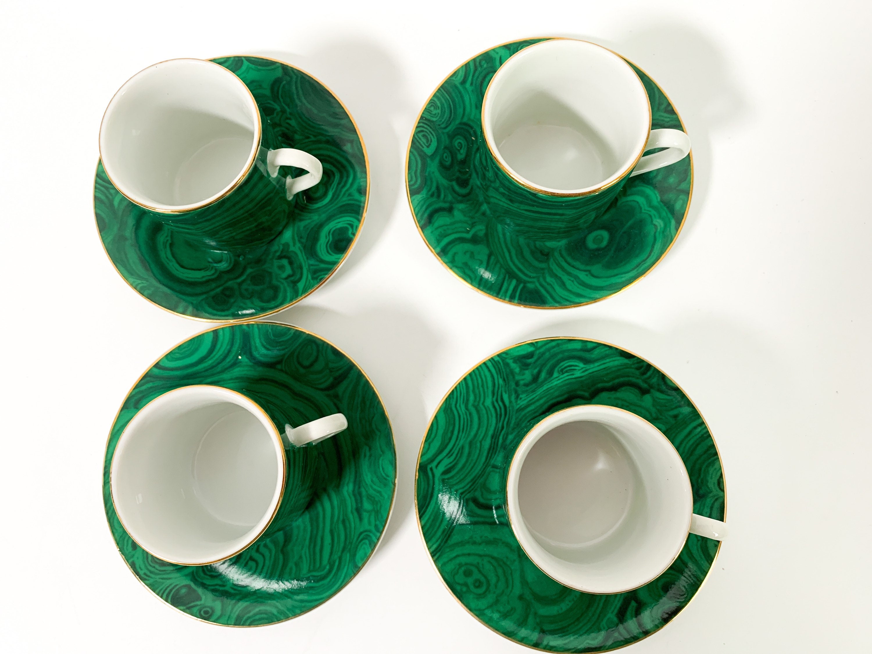 Neiman Marcus Fitz Floyd Shell Espresso Cups - Set 8