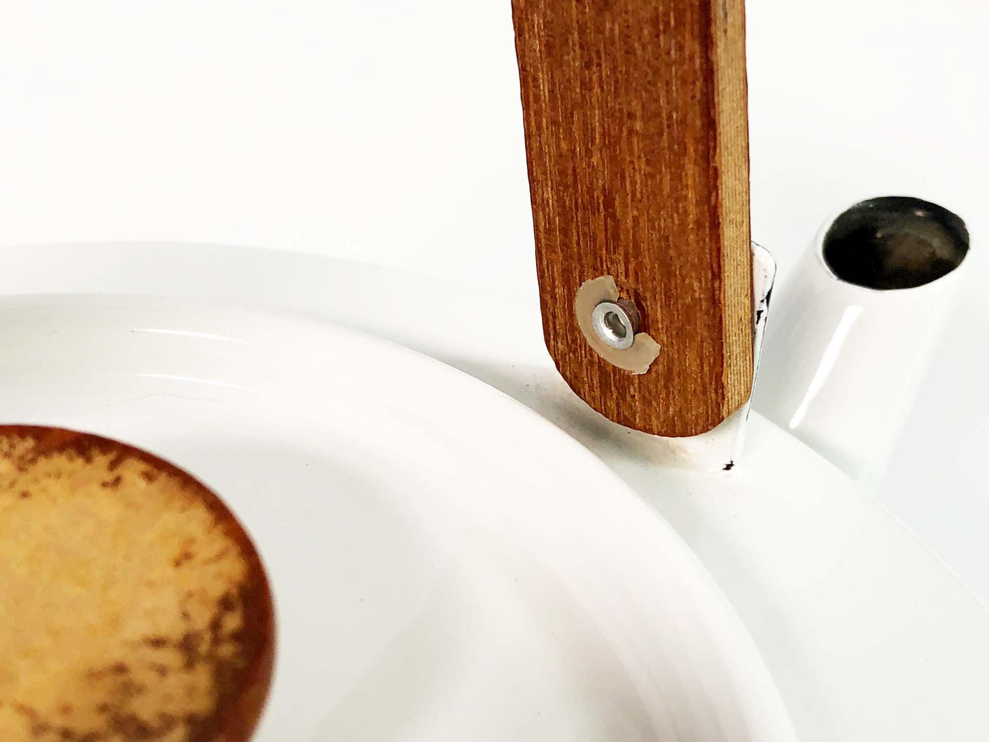 Danish Michael Lax Copco White Enamel Tea Kettle / Pot Made in Spain