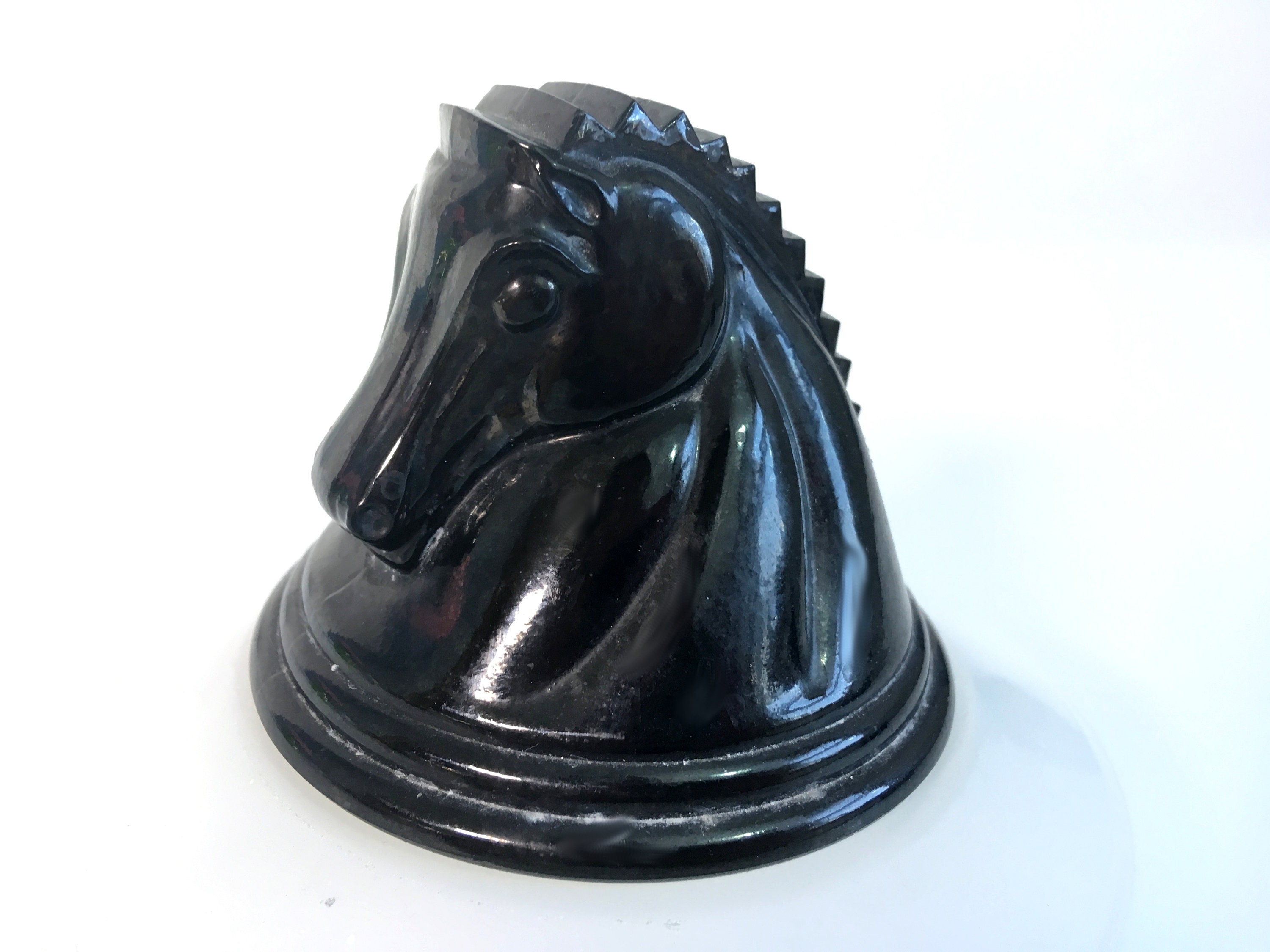 Download Vintage Glass Horse Head Bottle w/ Cork Stopper - Retro ...