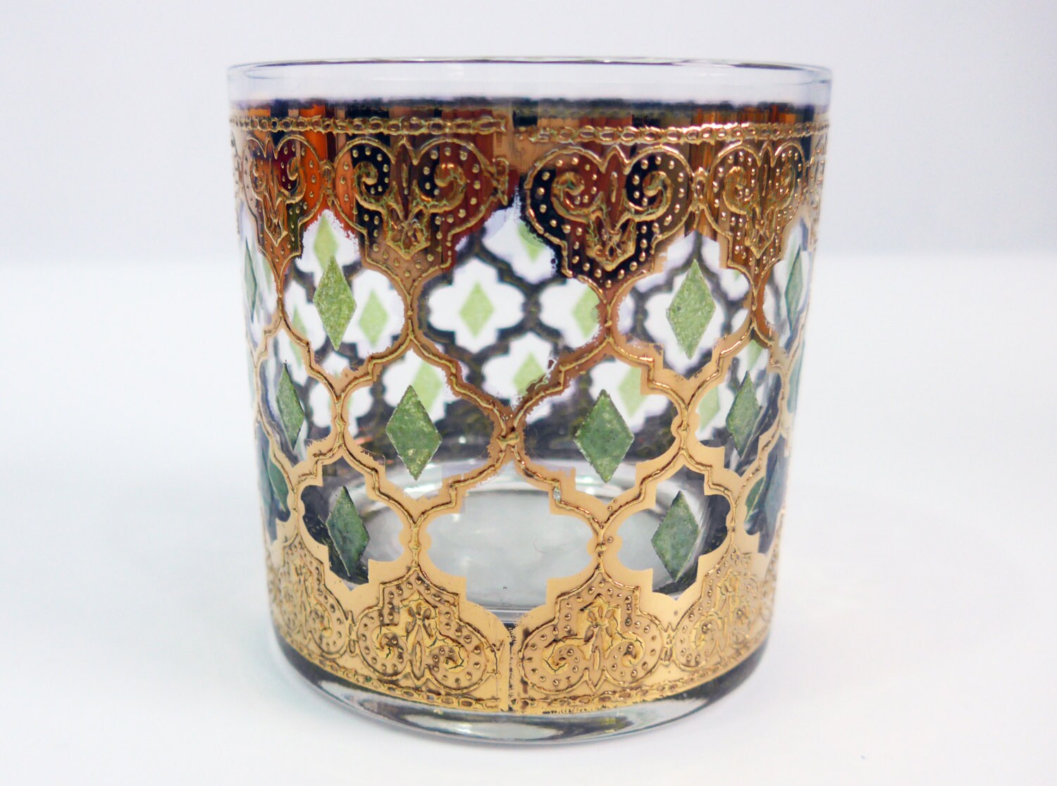 4 Culver Valencia Old Fashioned Cocktail / Rocks Glasses Vintage