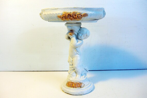 Vintage Chalkware Angel Or Cherub Classic Hollywood Regency Etsy