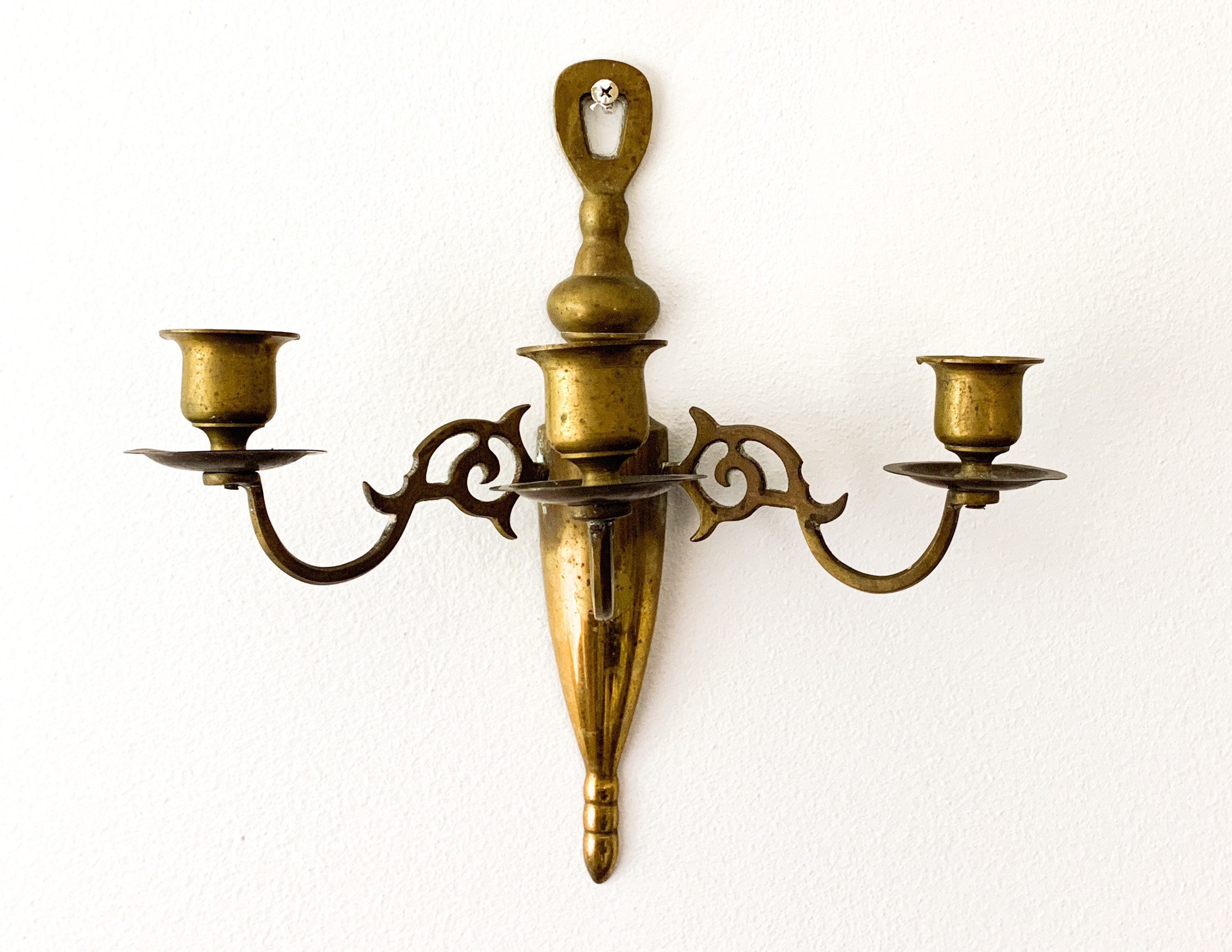 Antique Brass Sconce For Living Room