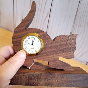 Cat Desk Clock: Whimsical Home Decor image 15