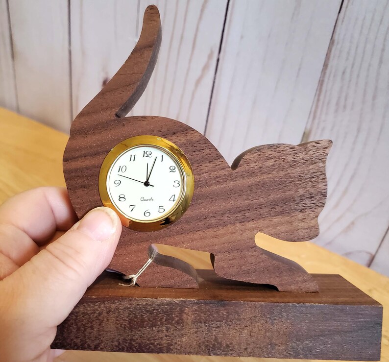 Cat Desk Clock: Whimsical Home Decor image 15