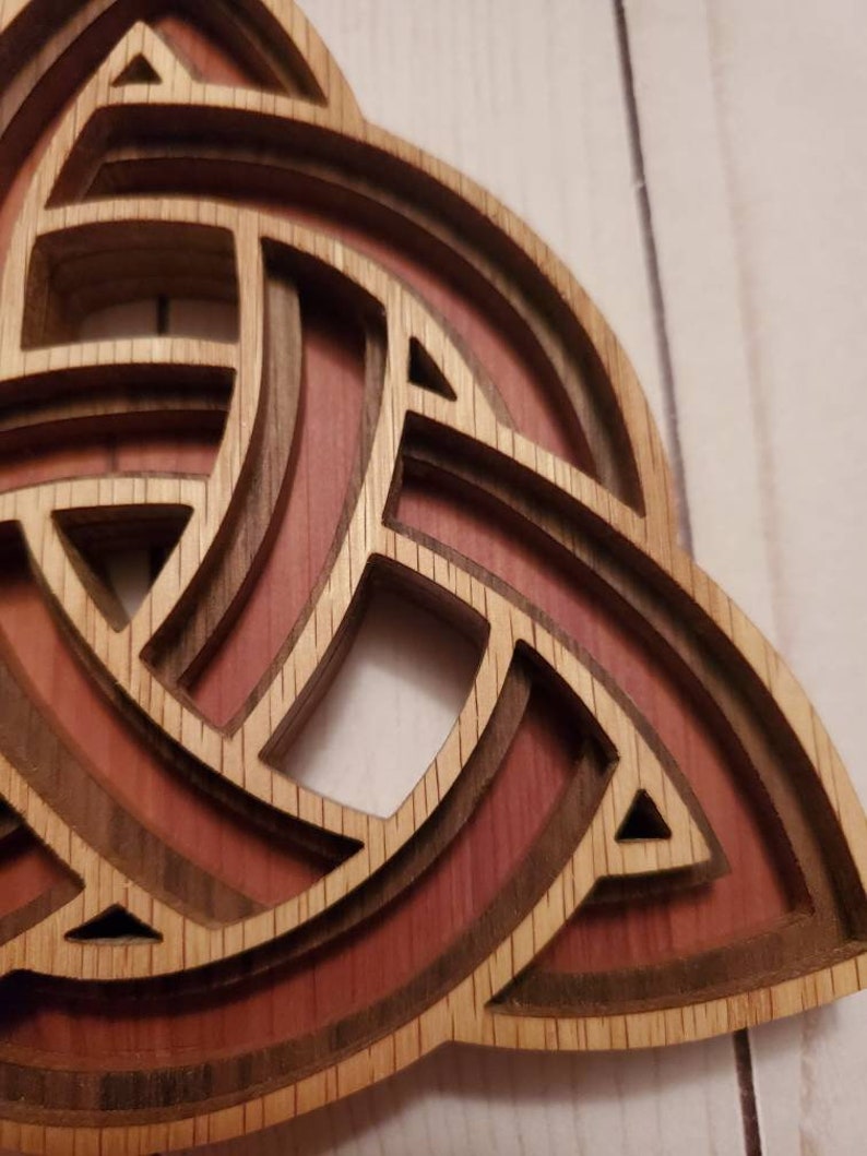 Celtic Knot Decor Triquetra Trinity Knot Celtic Gift Home Etsy