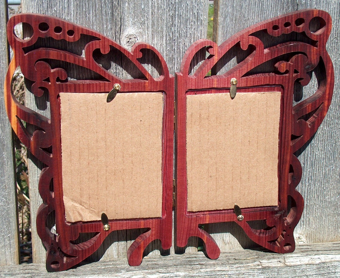 Butterfly Picture Frame Picture Frame 3x4 Wood Frame Unique Etsy