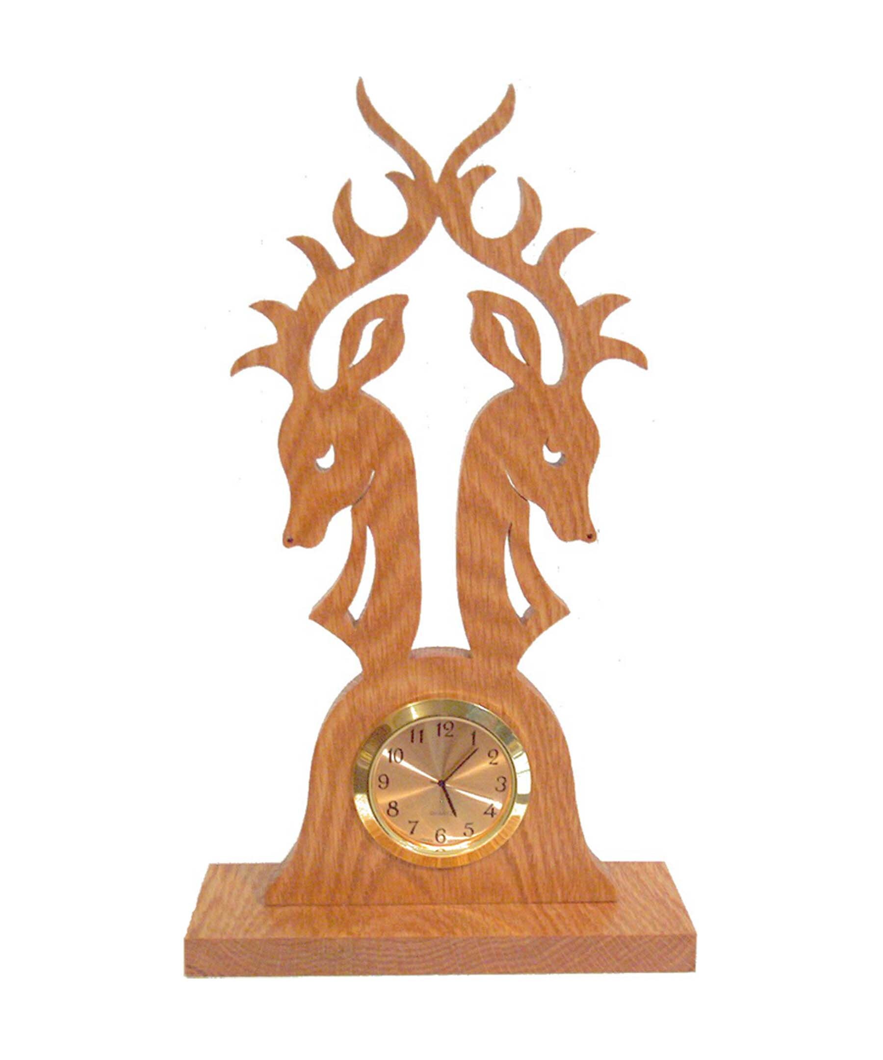Deer Clock Deer Hunter Gift Deer Decor Wood Clock Deer Etsy