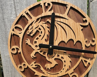 Dragon Wall Clock: Fantasy Home Decor